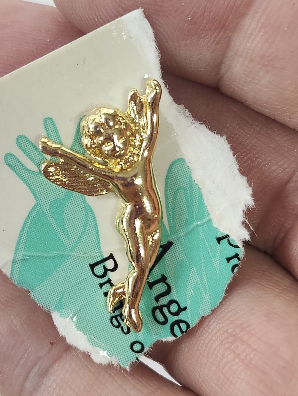 good luck gaurdian angel lapel pin
